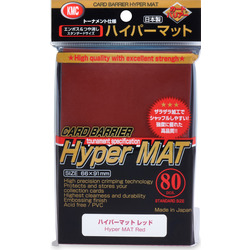 KMC Standard Card Sleeves Hyper Matte Red (80)